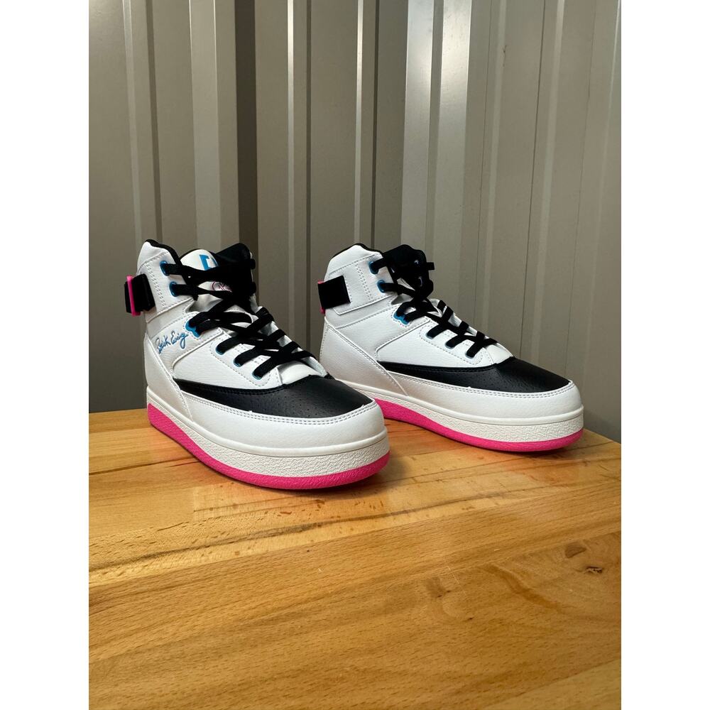 Ewing Athletics 33 Orion Strap Women's Size 7 White Neon Pink High NIB